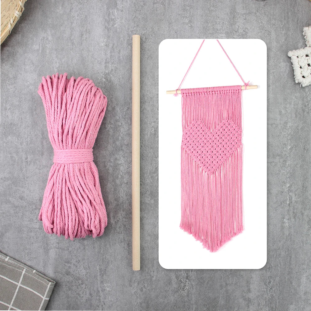 DIY Love Heart Tapestry Macrame Kit