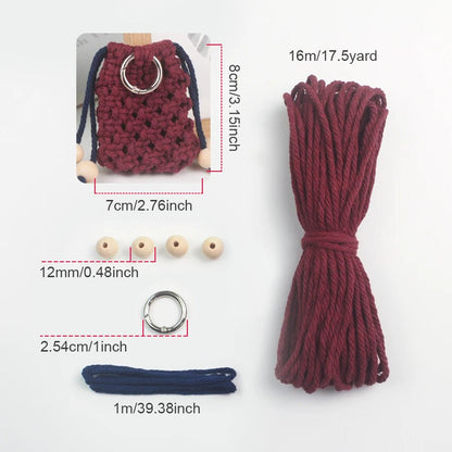 DIY Mini Pouch Macrame Kit