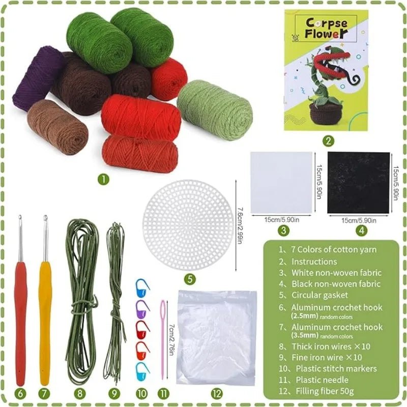 DIY Monster Flower Crochet Kit