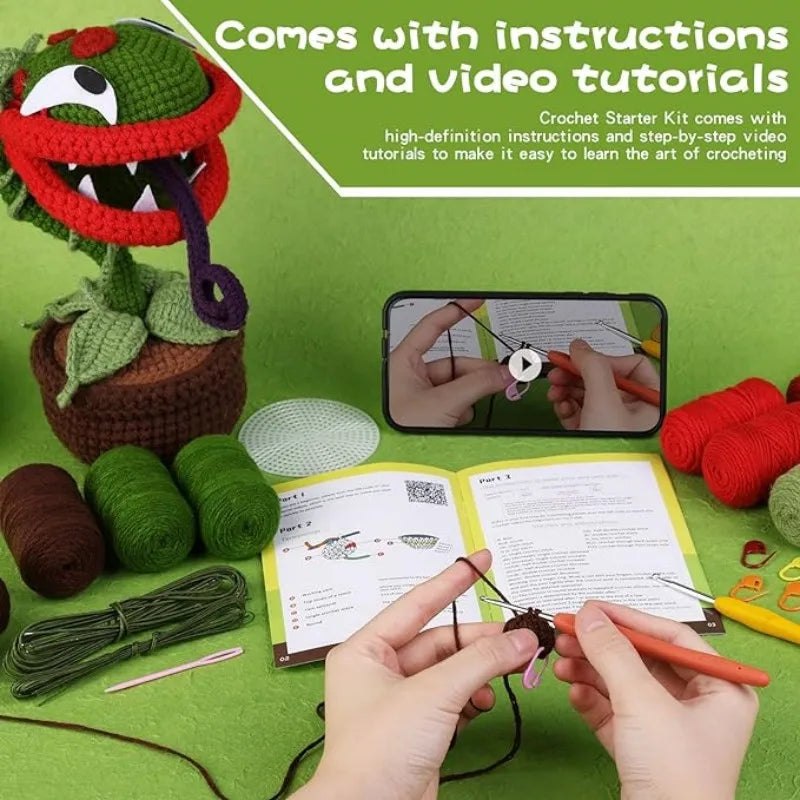 DIY Monster Flower Crochet Kit