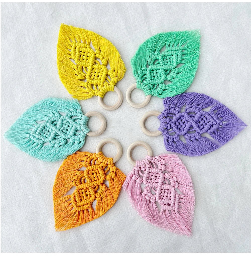 DIY Multicolor Braided Leaves Macramé Beginner Kit