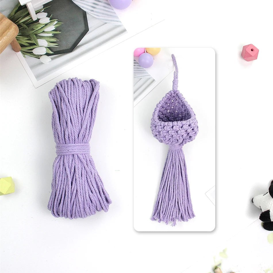 DIY Plant Hanging Basket Macrame Kit