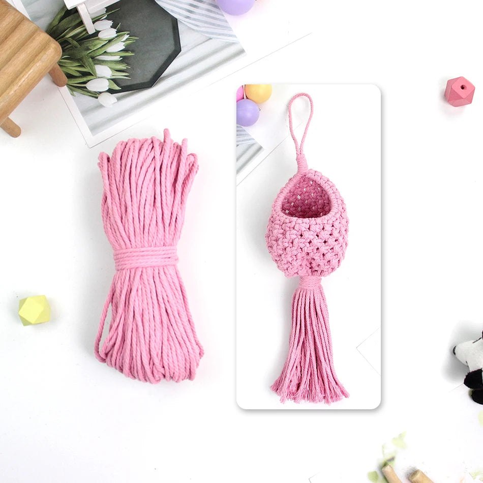 DIY Plant Hanging Basket Macrame Kit