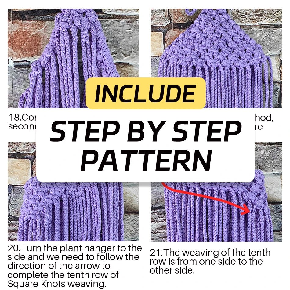 DIY Plant Hanging Basket Macrame Kit