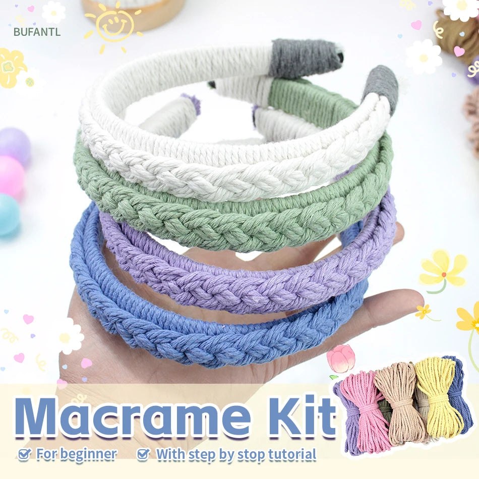 DIY Platted Hair Band Macrame Kit