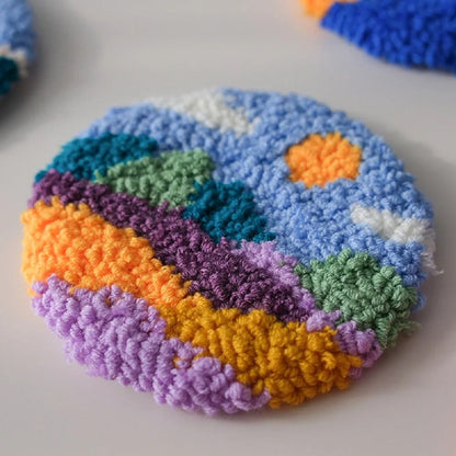 DIY Punch Needle Tufting Coaster Kit - Sunshine Bliss