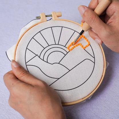 DIY Punch Needle Tufting Coaster Kit - Sunshine Bliss