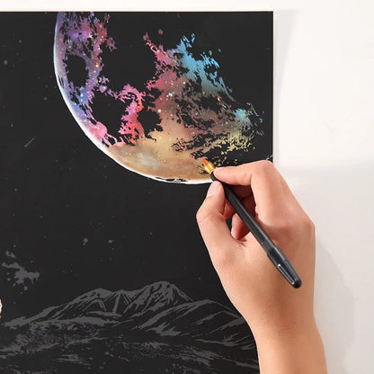 DIY Scratch Painting Art 40.5cm x 28.5cm - Nightscape Series