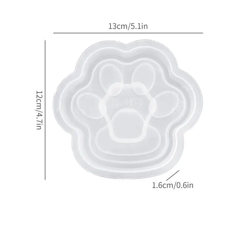 DIY Silicone Mould Dog Bone Cat Claw Trinket Tray