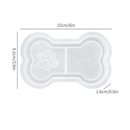 DIY Silicone Mould Dog Bone Cat Claw Trinket Tray