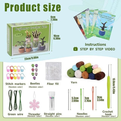 DIY Succulents Plants Crochet Kit