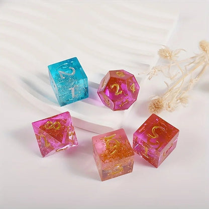 DND Dungeons & Dragons Dice Silicone Mould 7pc Set