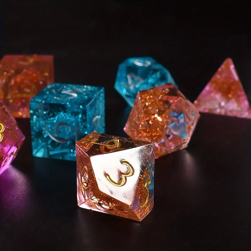 DND Dungeons & Dragons Dice Silicone Mould 7pc Set