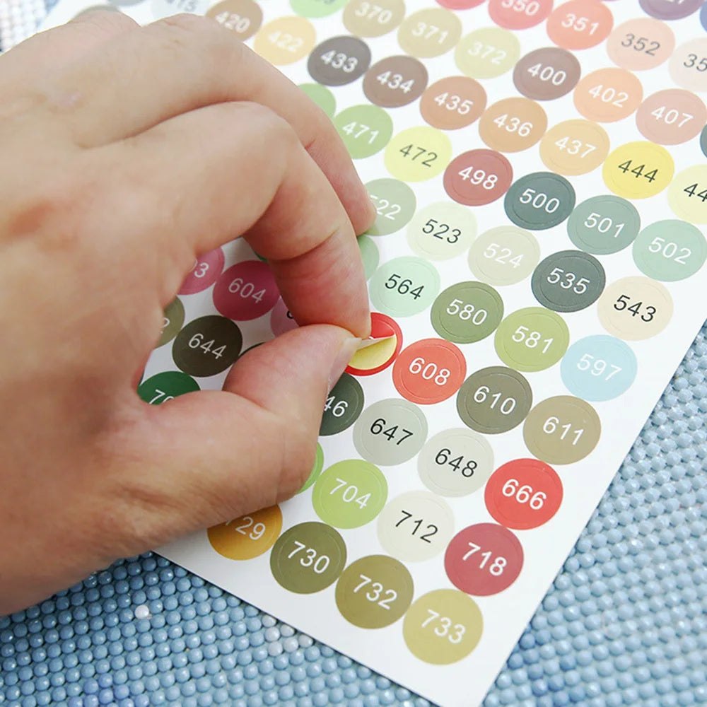 Diamond Painting Coloured Sticker Labels - 447 DMC – Craft Outlet Australia