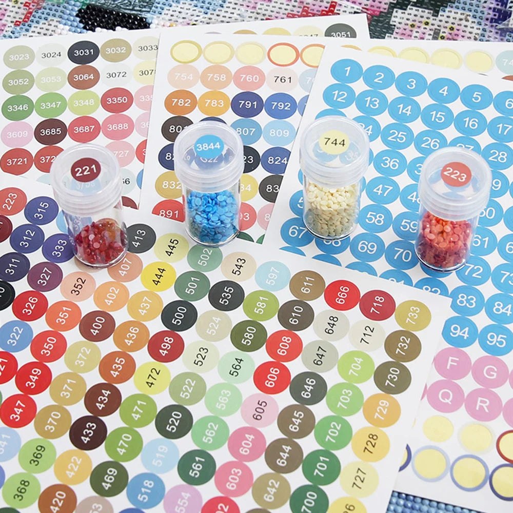 Paint Labelstaicker Diamond Painting Coloured Sticker Labels - 447 DMC – Craft Outlet Australia
