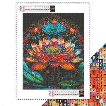 Diamond Painting Kit 5D Mosaic - Magical Lotus