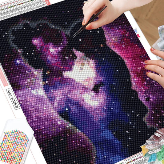 Diamond Painting Kit 5D Mosaic - Stargazing Mother & Child
