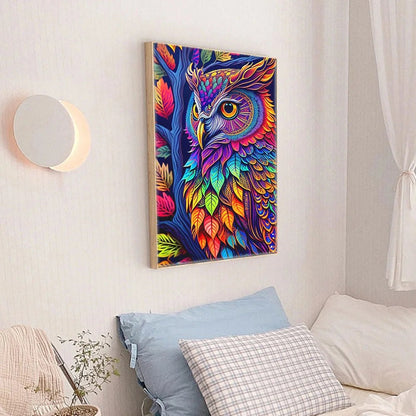 Diamond Painting Kit 5D Mosaic - Vibrant Owl