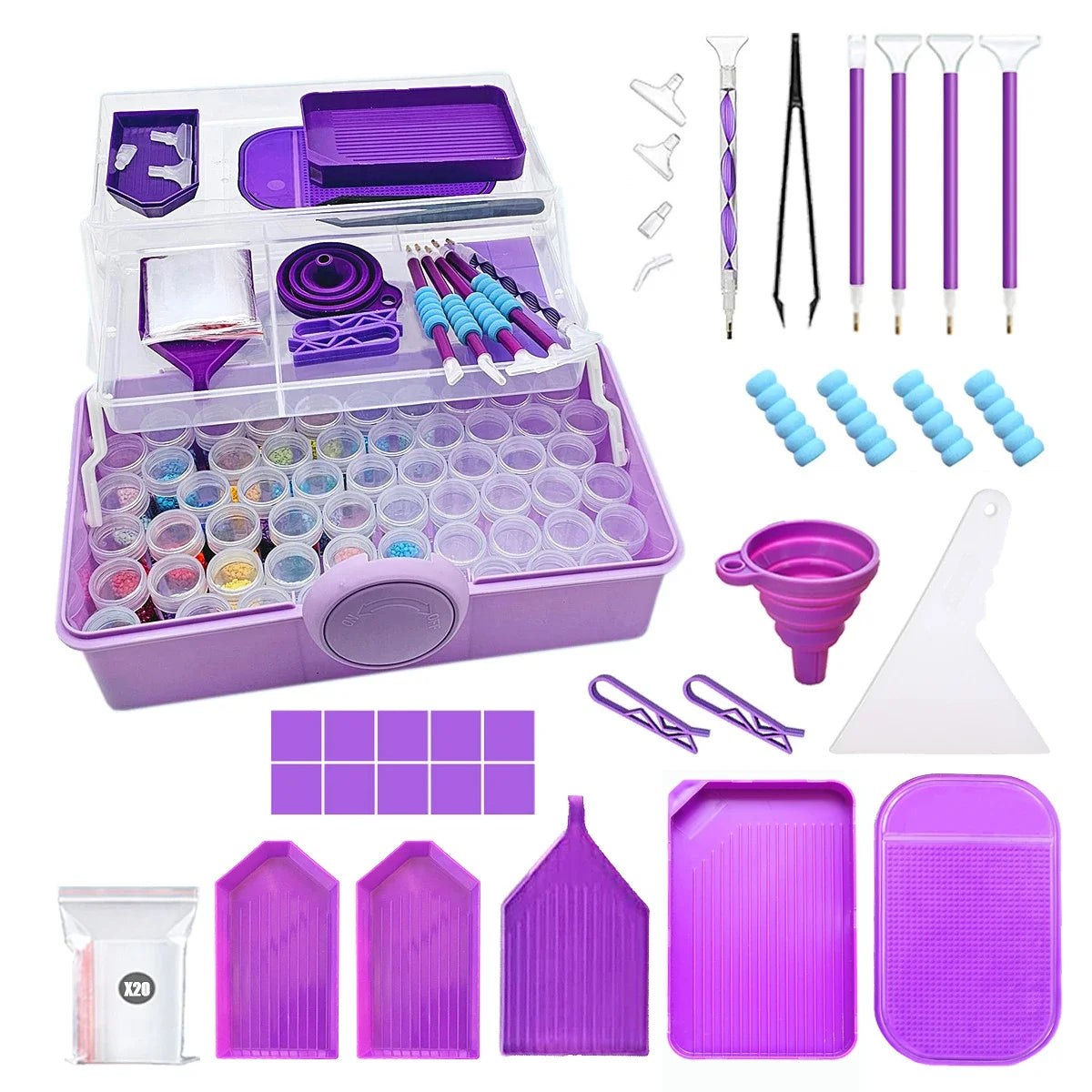 Diamond Painting Tools and Storage Box