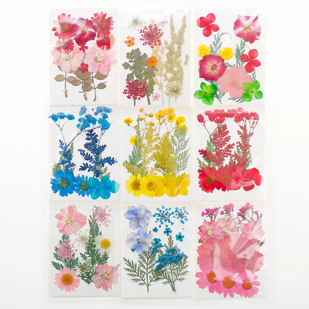 Dried Pressed Flower Pack Resin Filling