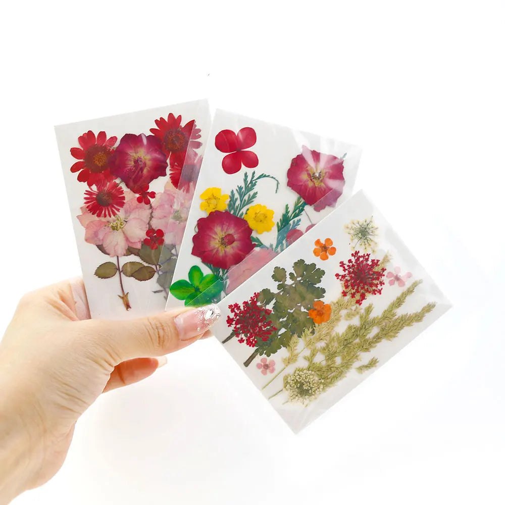 Dried Pressed Flower Pack Resin Filling