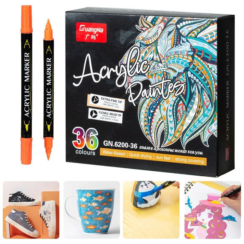 Dual Tip Watercolor Brush Markers – Craft Outlet Australia