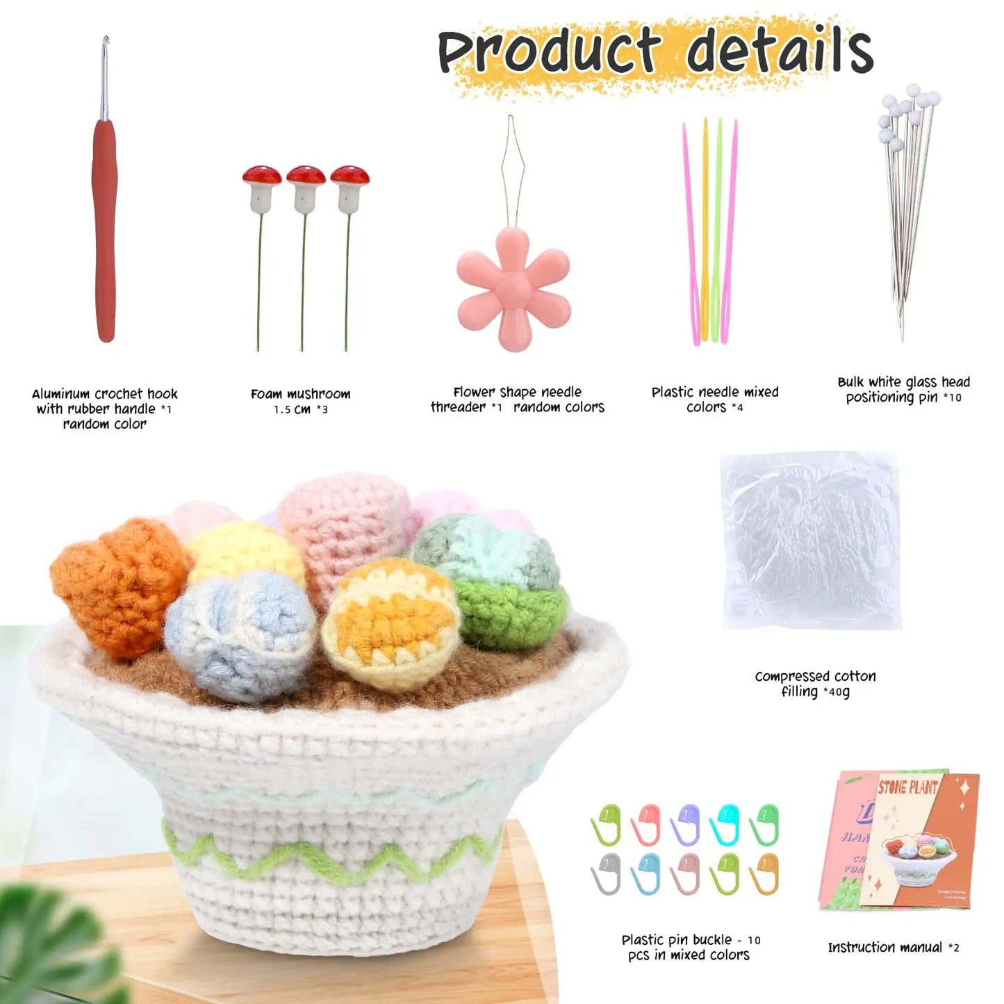 Easter Egg Basket Beginner Crochet Kit