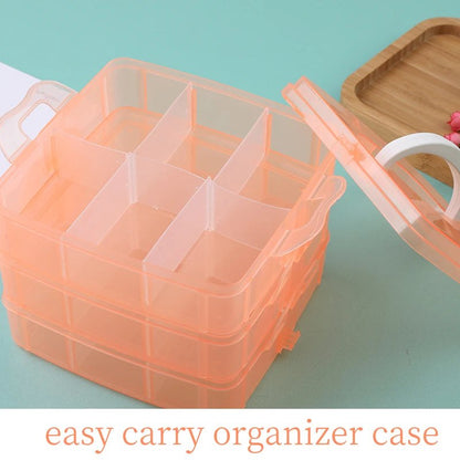 Easy Carry Latch Hook Yarn Plastic Storage Box