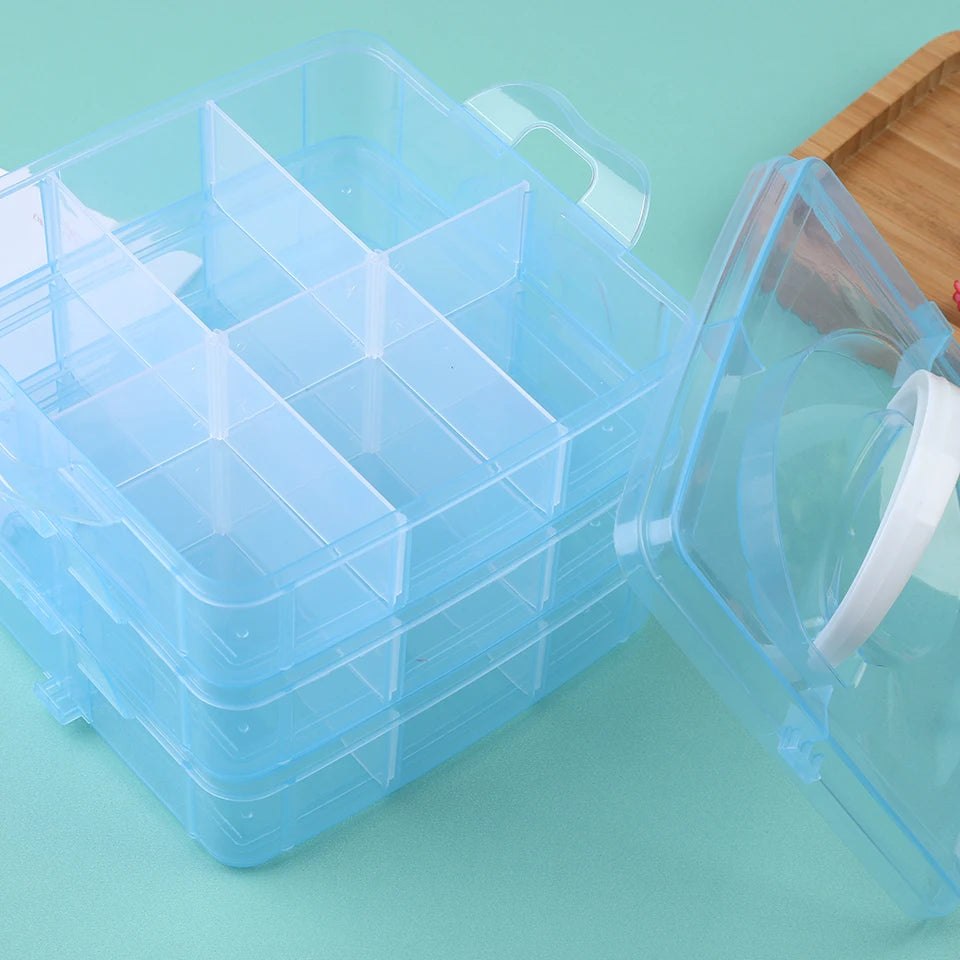 Easy Carry Latch Hook Yarn Plastic Storage Box