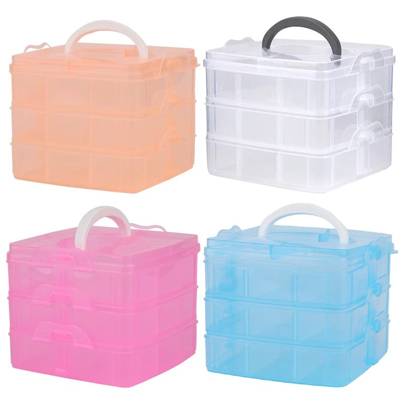 Easy Carry Latch Hook Yarn Plastic Storage Box