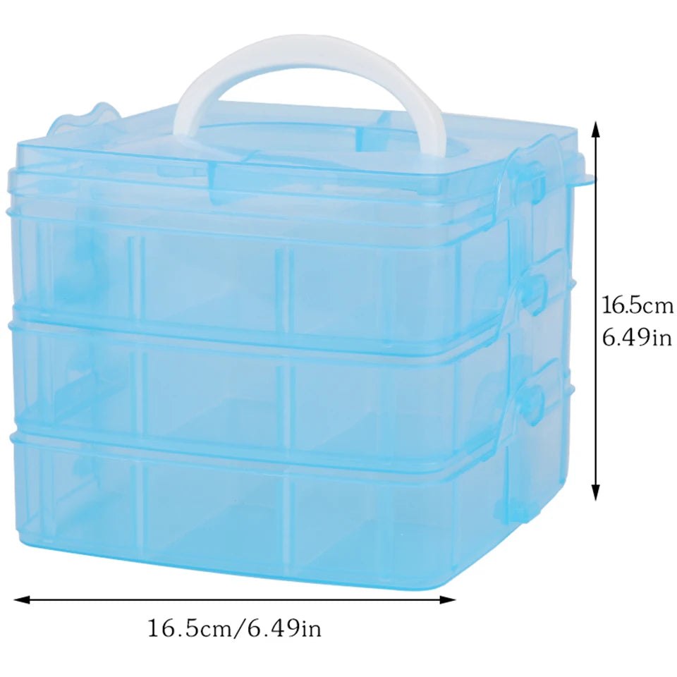 Easy Carry Latch Hook Yarn Plastic Storage Box