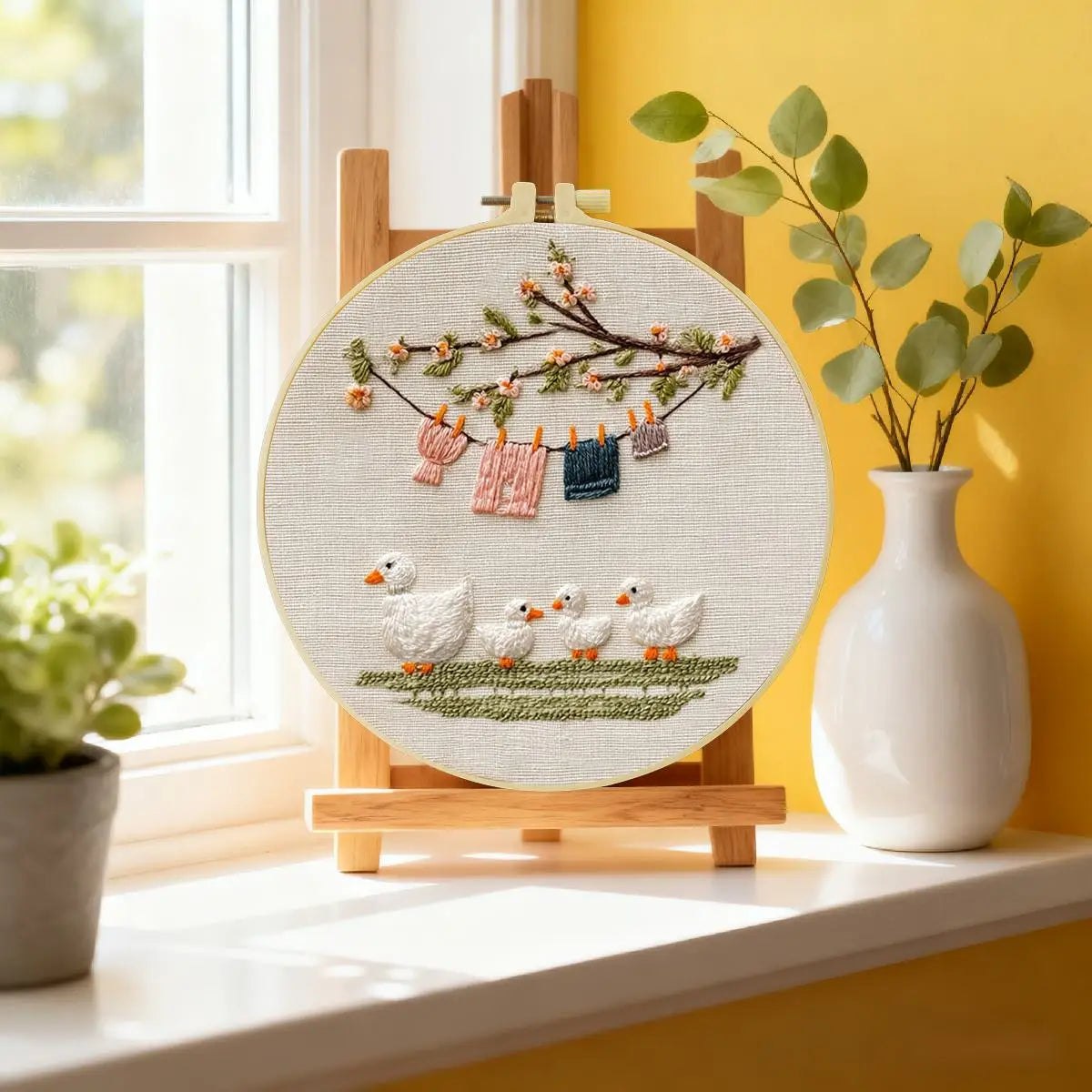 Embroidery DIY Starter Kit - 4 Little Ducks