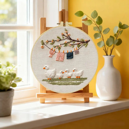 Embroidery DIY Starter Kit - 4 Little Ducks