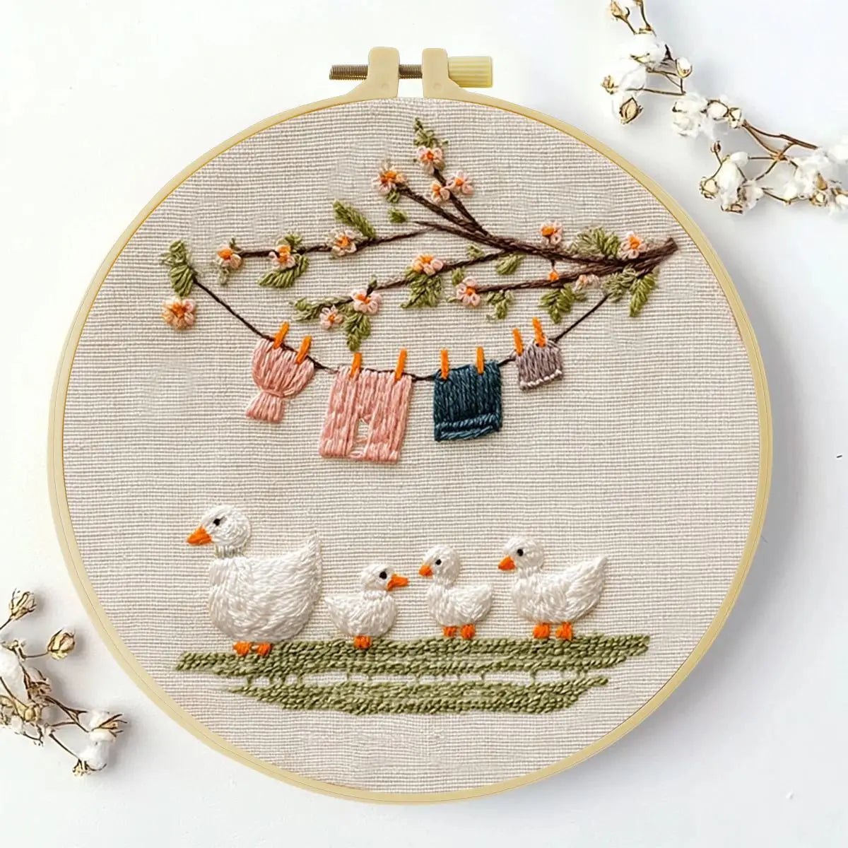 Embroidery DIY Starter Kit - 4 Little Ducks