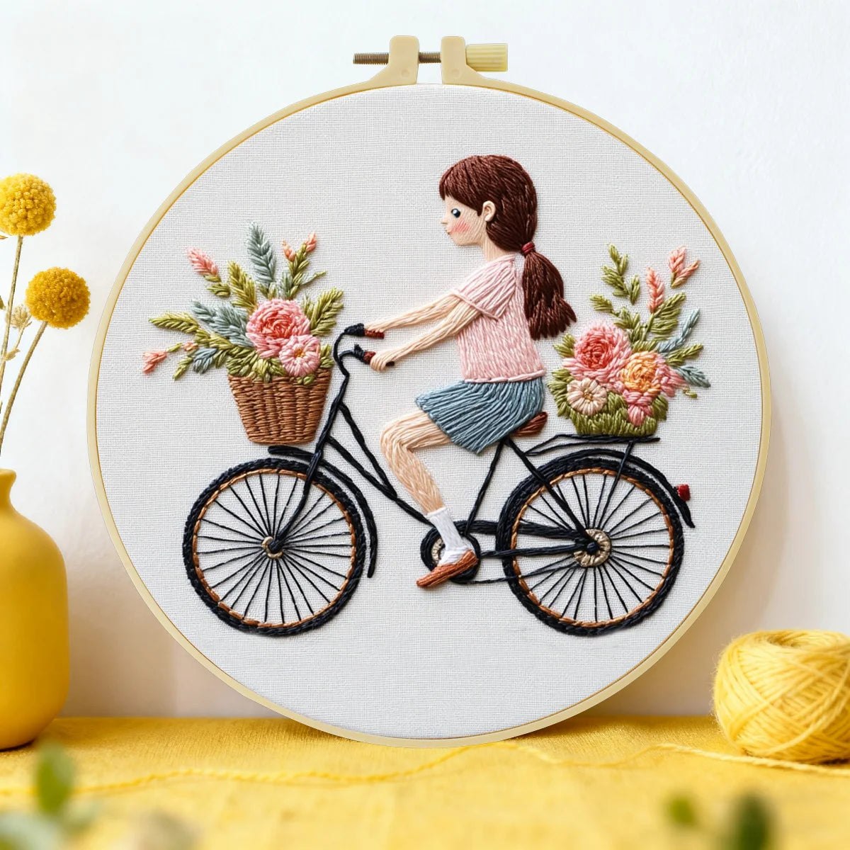 Embroidery DIY Starter Kit - Bicycle Ride