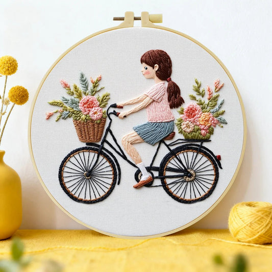 Embroidery DIY Starter Kit - Bicycle Ride