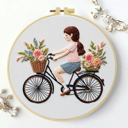 Embroidery DIY Starter Kit - Bicycle Ride