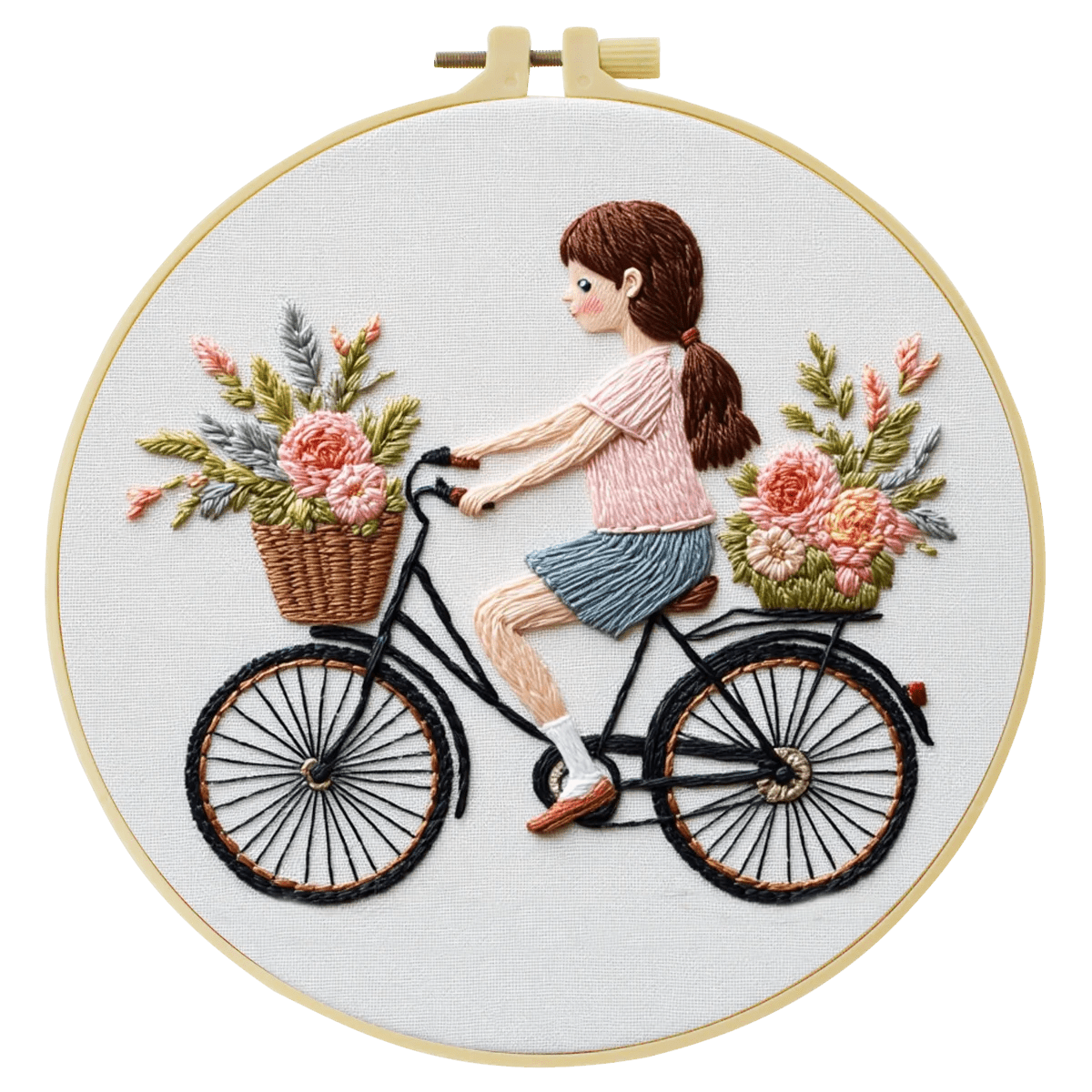 Embroidery DIY Starter Kit - Bicycle Ride