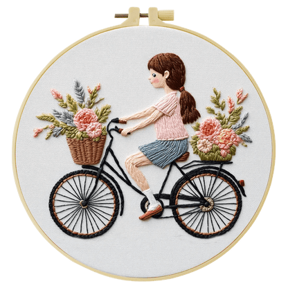 Embroidery DIY Starter Kit - Bicycle Ride