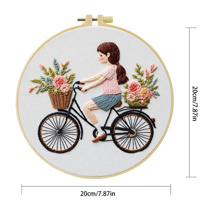 Embroidery DIY Starter Kit - Bicycle Ride