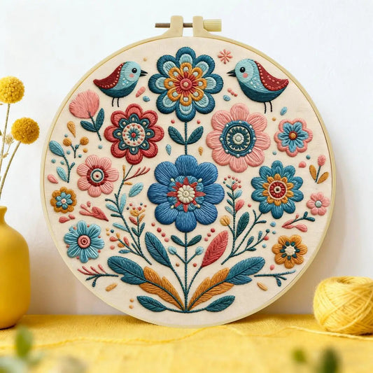 Embroidery DIY Starter Kit - Boho Birds