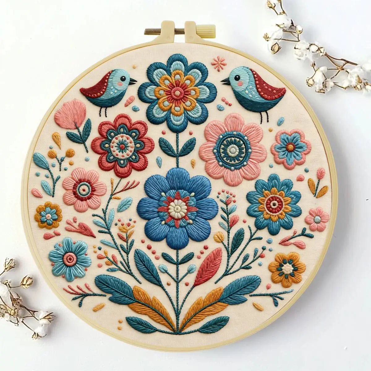 Embroidery DIY Starter Kit - Boho Birds