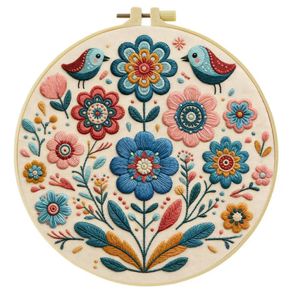 Embroidery DIY Starter Kit - Boho Birds