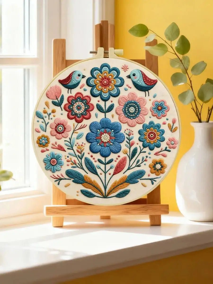 Embroidery DIY Starter Kit - Boho Birds