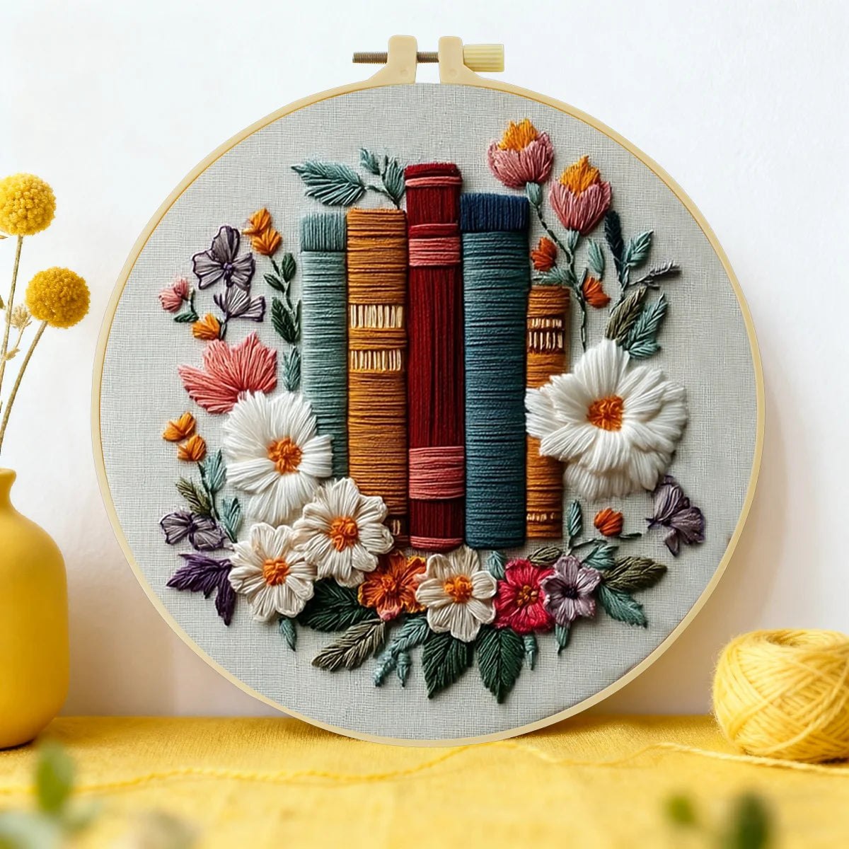 Embroidery DIY Starter Kit - Book Lover