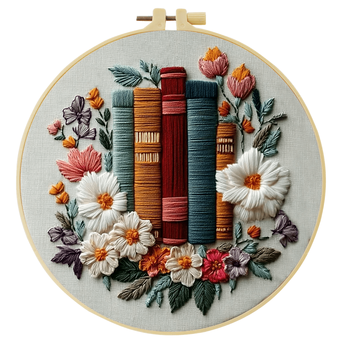 Embroidery DIY Starter Kit - Book Lover