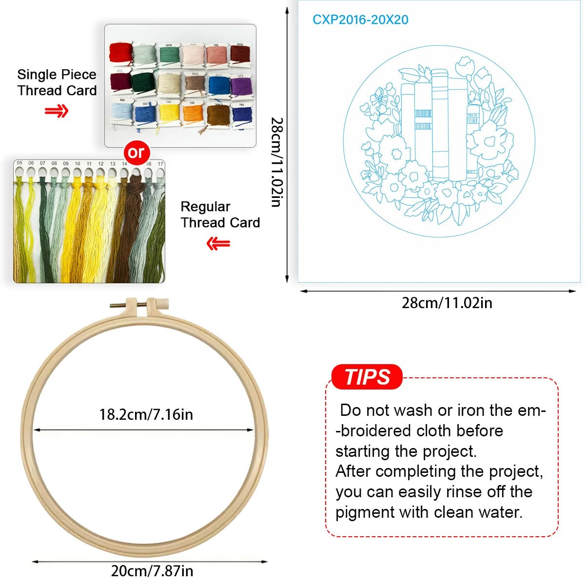 Embroidery DIY Starter Kit - Book Lover