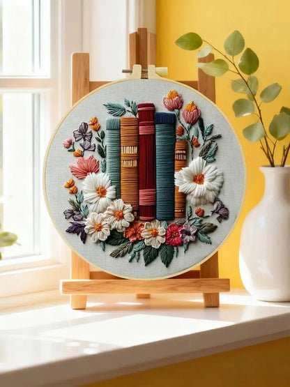 Embroidery DIY Starter Kit - Book Lover