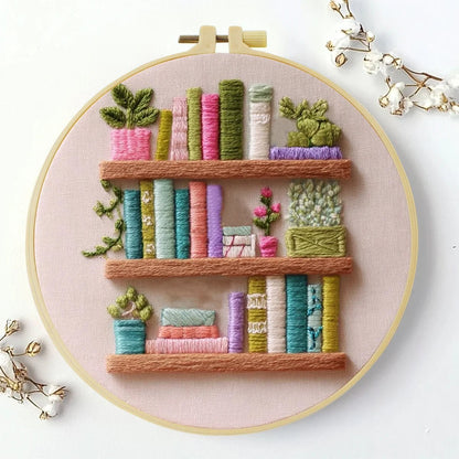 Embroidery DIY Starter Kit - Bookshelf