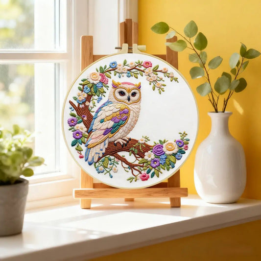 Embroidery DIY Starter Kit - Bridgerton Owl
